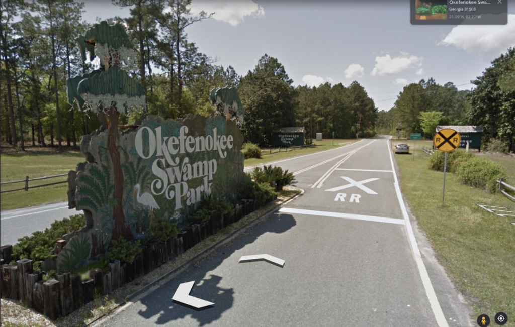 Okefenokee Swamp Entrance